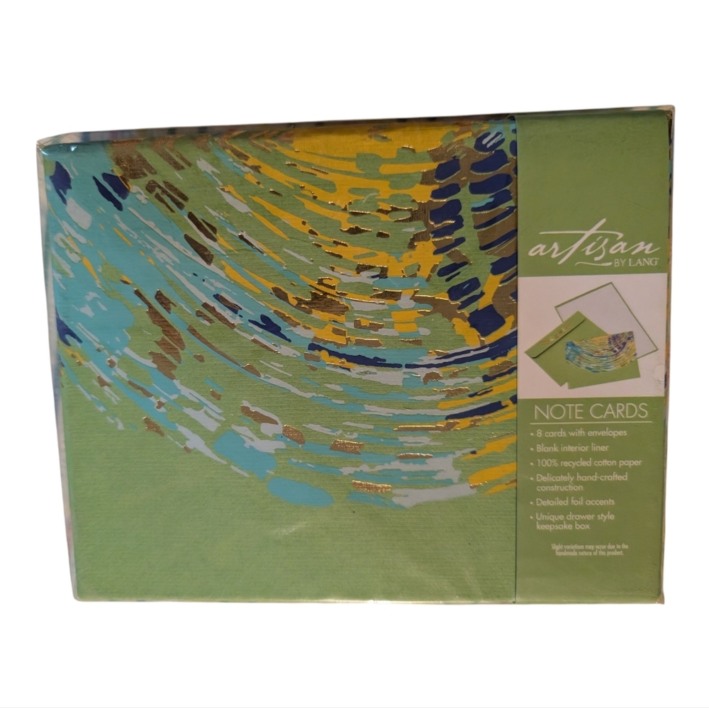 EttaVee Glisten Artisan by Lang Note Card Set NIP Art